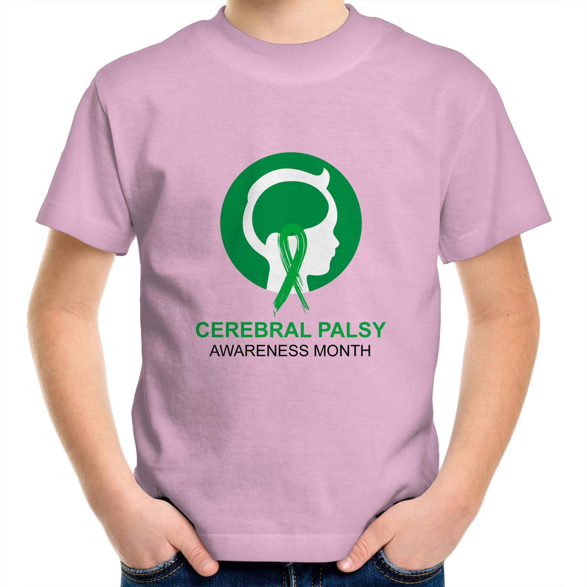 Cerebral Palsy Awareness Month (Head) - Kids T-Shirt - Lil Learners