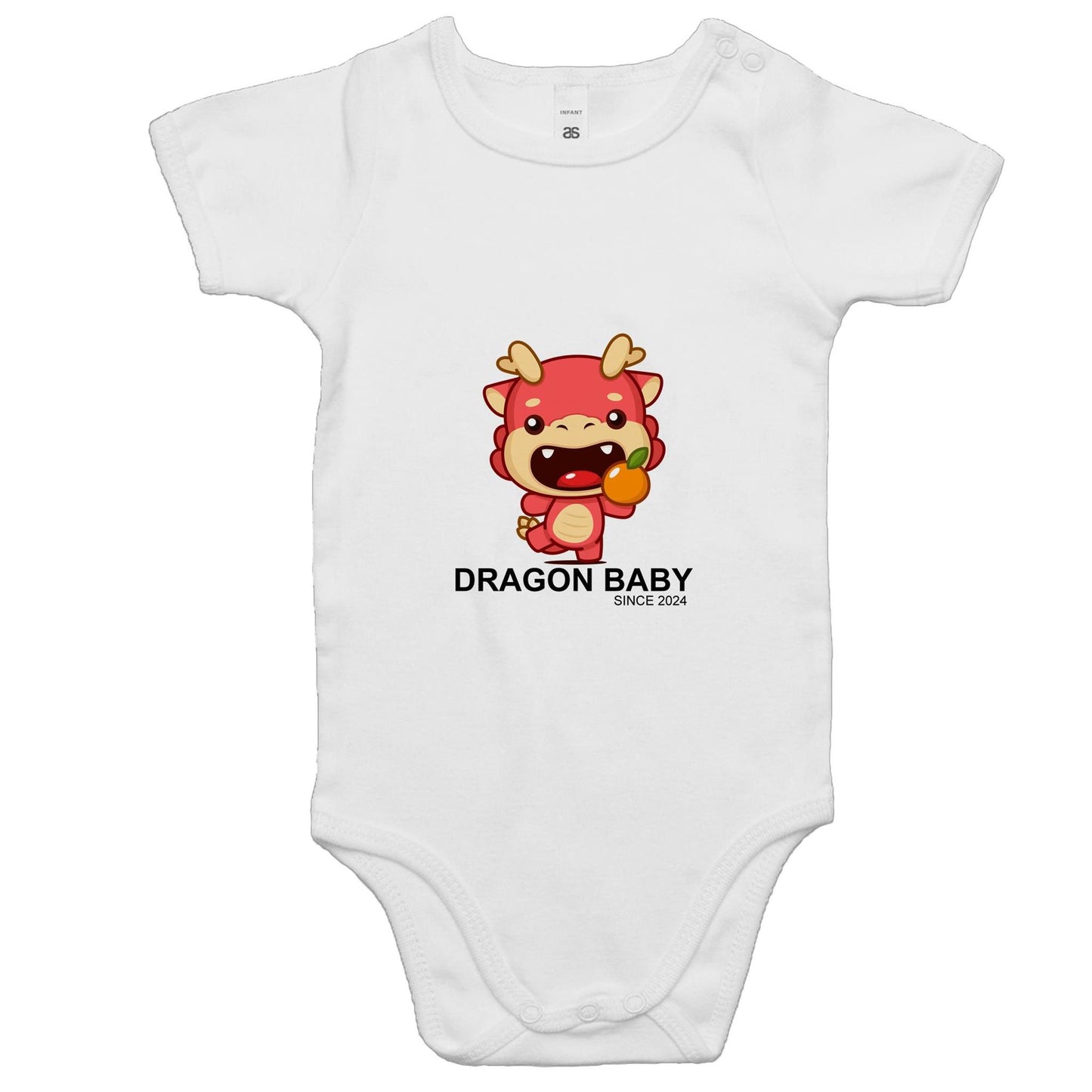 Dragon Baby (Orange) - Baby Onesie Romper - Lil Learners