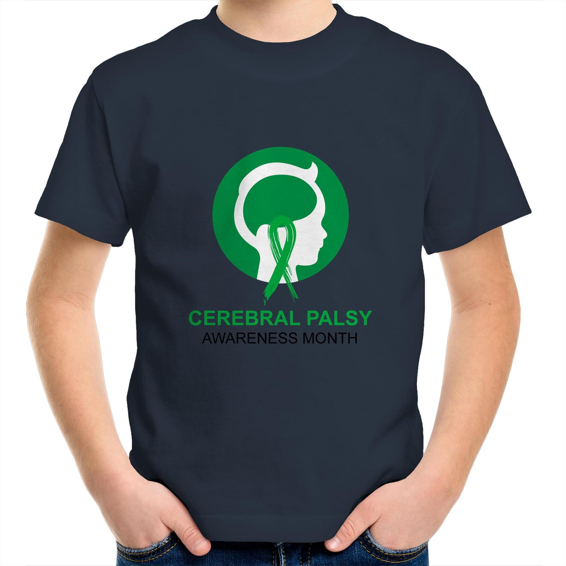 Cerebral Palsy Awareness Month (Head) - Kids T-Shirt - Lil Learners