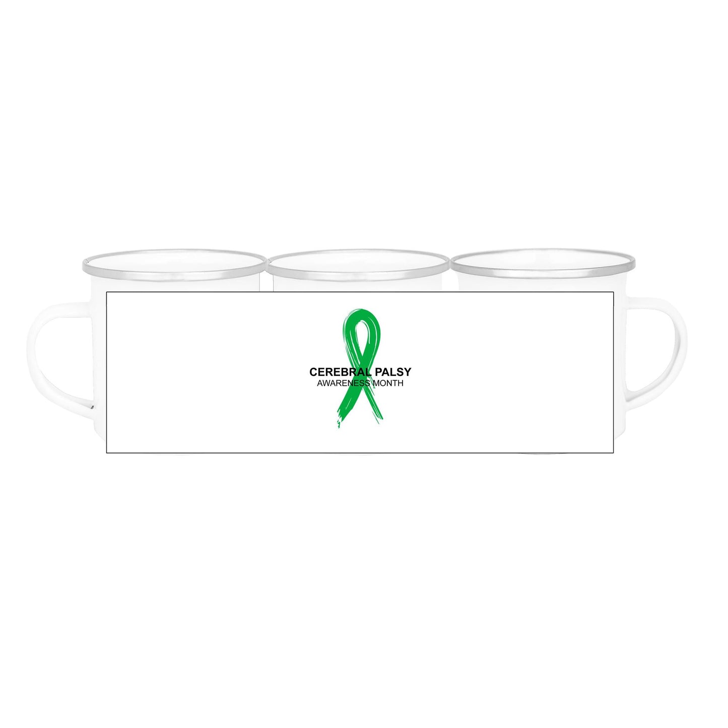 Cerebral Palsy Awareness Month - 354ml (12oz) Enamel Mug - Lil Learners