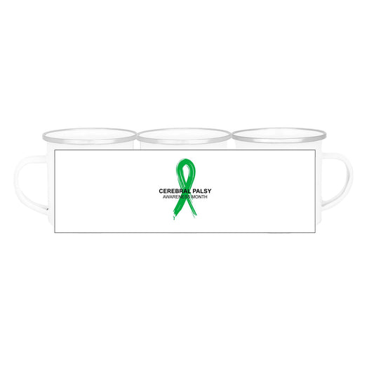 Cerebral Palsy Awareness Month - 354ml (12oz) Enamel Mug - Lil Learners