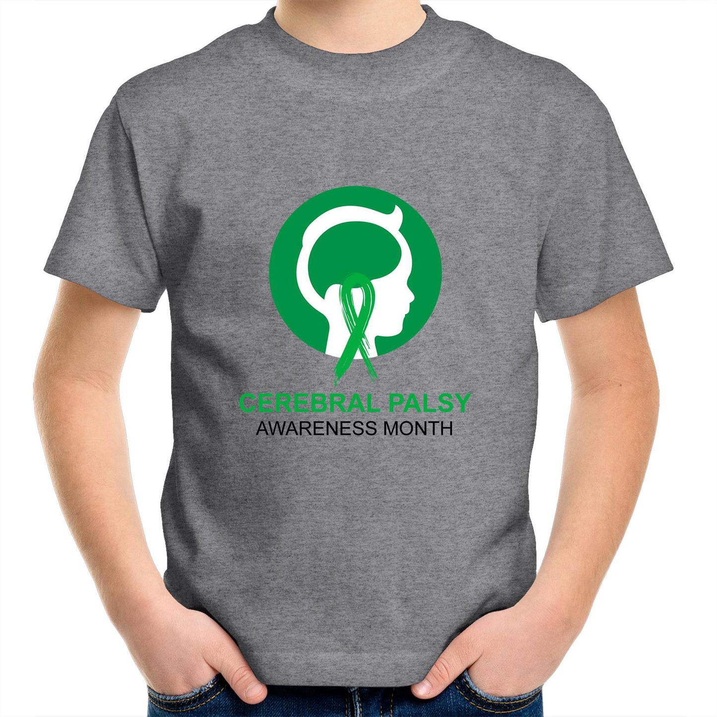 Cerebral Palsy Awareness Month (Head) - Kids T-Shirt - Lil Learners