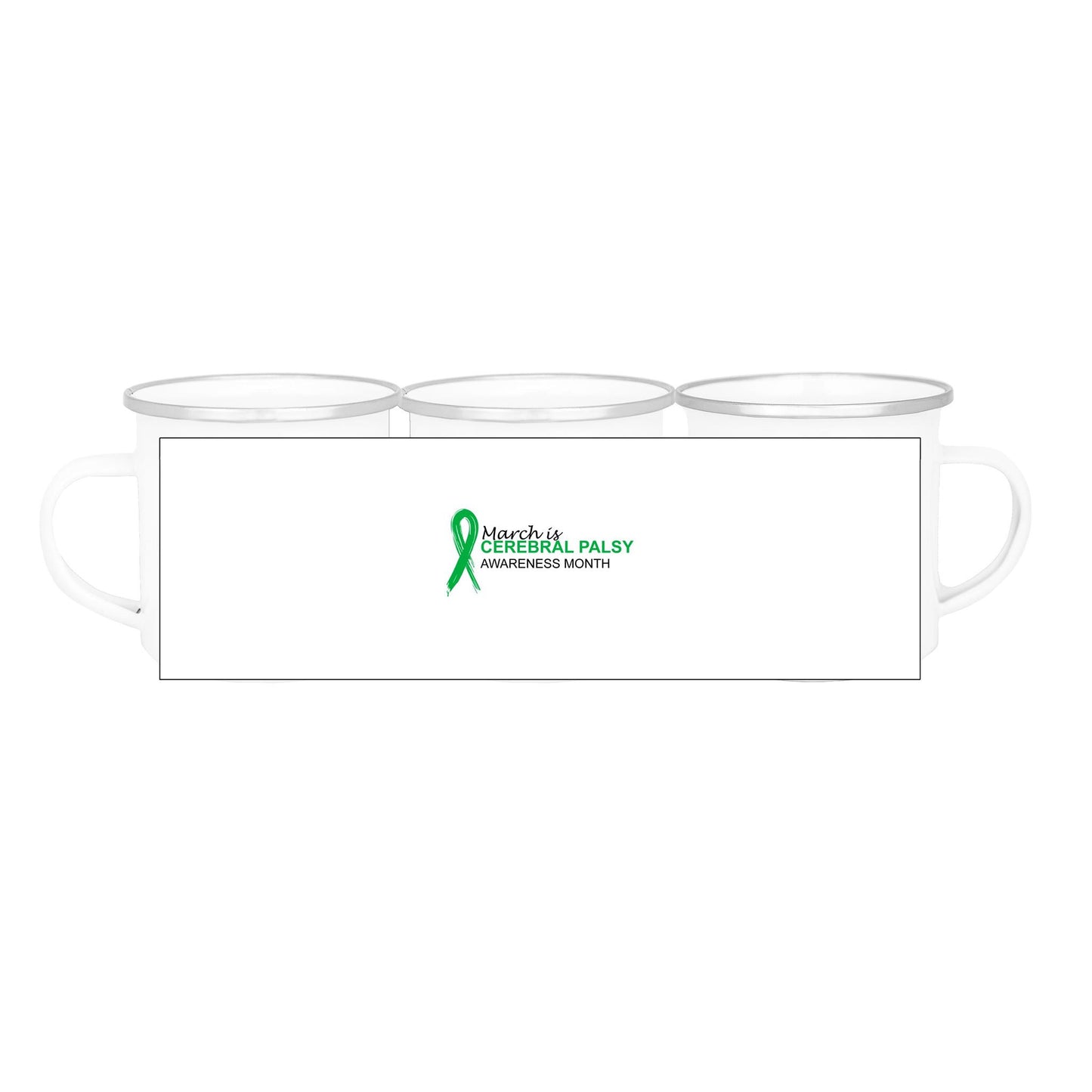 March is Cerebral Palsy Awareness Month - 354ml (12oz) Enamel Mug - Lil Learners