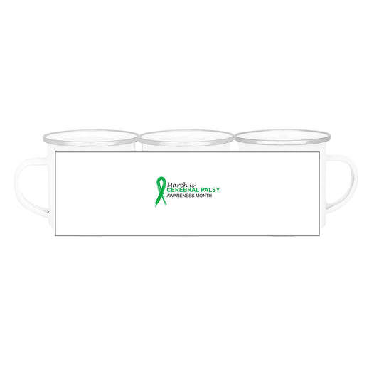 March is Cerebral Palsy Awareness Month - 354ml (12oz) Enamel Mug - Lil Learners