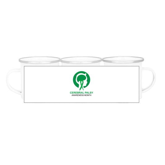 Cerebral Palsy Awareness Month (Head) - 354ml (12oz) Enamel Mug - Lil Learners