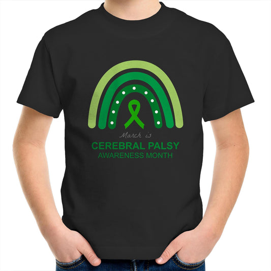 March is Cerebral Palsy Awareness Month (Rainbow) - Kids T-Shirt - Lil Learners