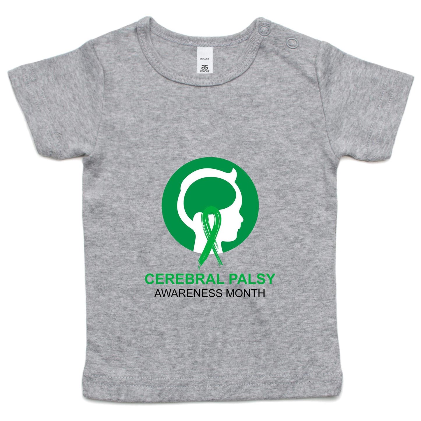 Cerebral Palsy Awareness Month (Head) - Infant T-Shirt - Lil Learners