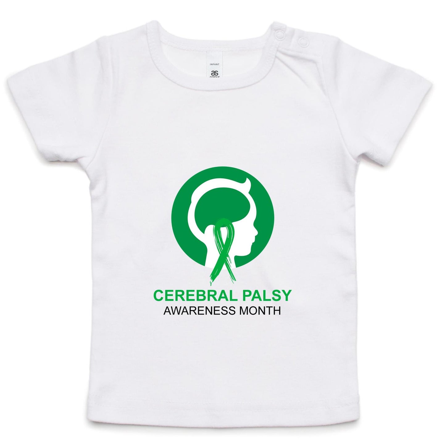 Cerebral Palsy Awareness Month (Head) - Infant T-Shirt - Lil Learners