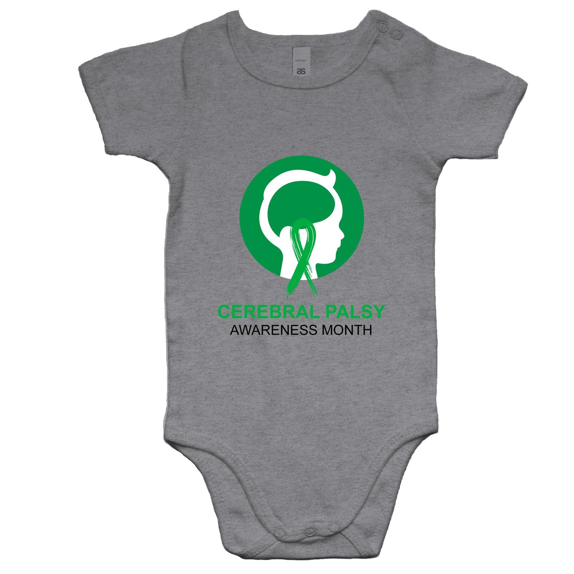 Cerebral Palsy Awareness Month (Head) - Baby Onesie Romper - Lil Learners