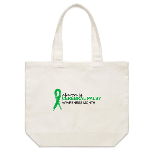 March is Cerebral Palsy Awareness Month - Shoulder Canvas Tote Bag - Lil Learners