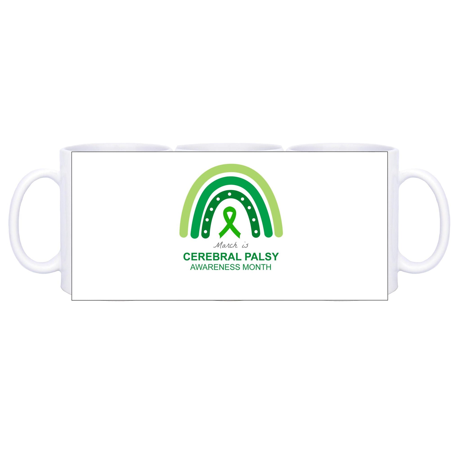 March is Cerebral Palsy Awareness Month (Rainbow) - 325ml (11oz) Ceramic Mug - Lil Learners