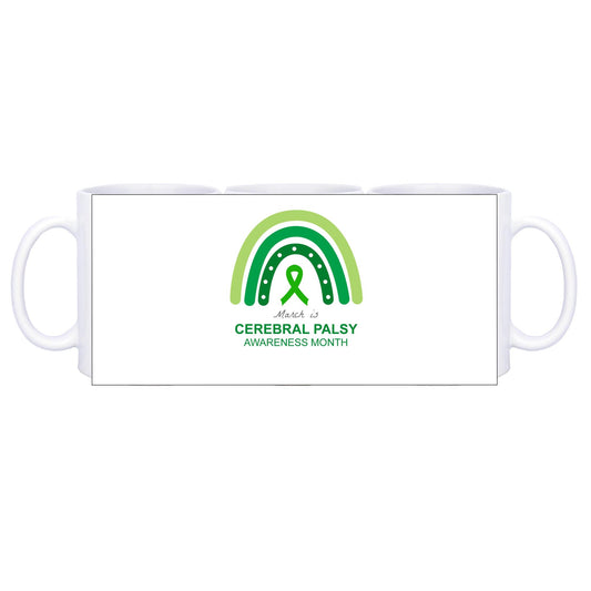 March is Cerebral Palsy Awareness Month (Rainbow) - 325ml (11oz) Ceramic Mug - Lil Learners