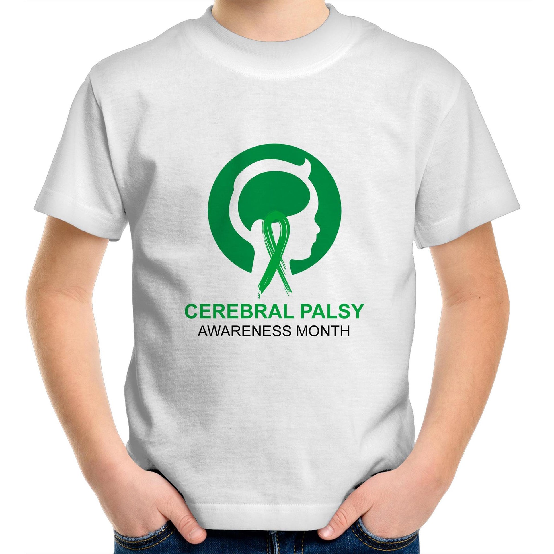 Cerebral Palsy Awareness Month (Head) - Kids T-Shirt - Lil Learners