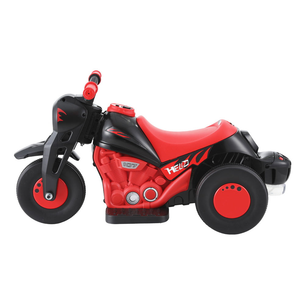 Kids Ride On Car Motorcycle Motorbike with Bubble Maker Electric Toy 6V Red