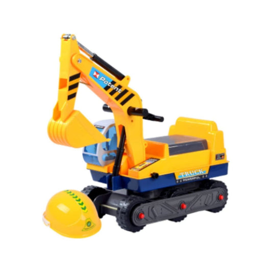 Kids Ride On Sand Excavator Toy Car with Helmet