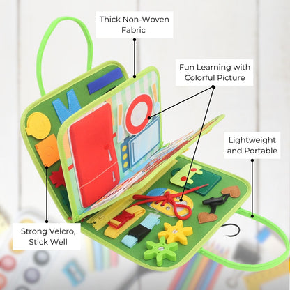 Kids Busy Board Learning Toys (Green)