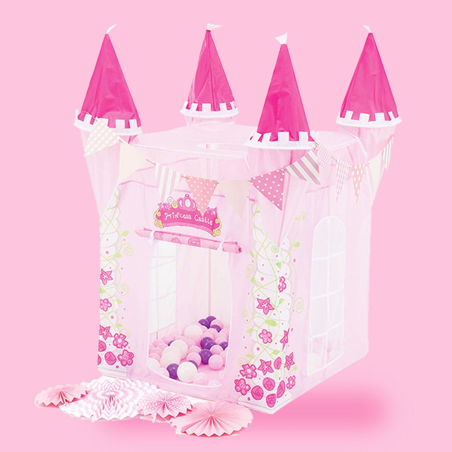 Kids Princess Castle Tent (Pink)