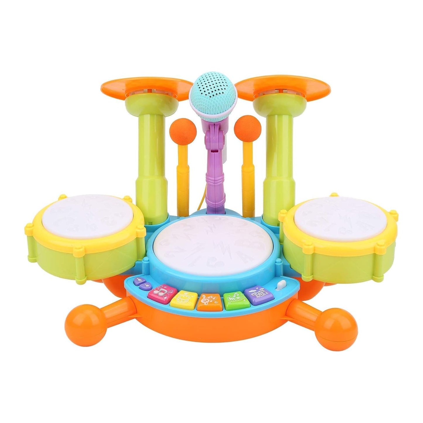 Kids Toy Musical Drum Set Basic Version (Green)