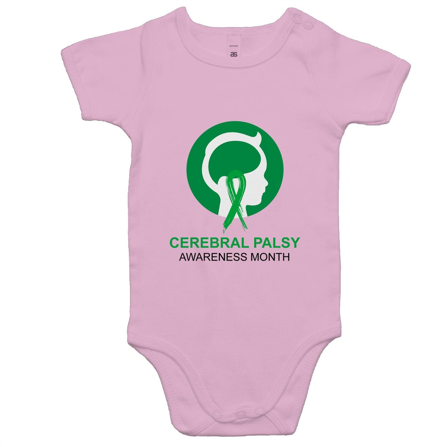 Cerebral Palsy Awareness Month (Head) - Baby Onesie Romper - Lil Learners