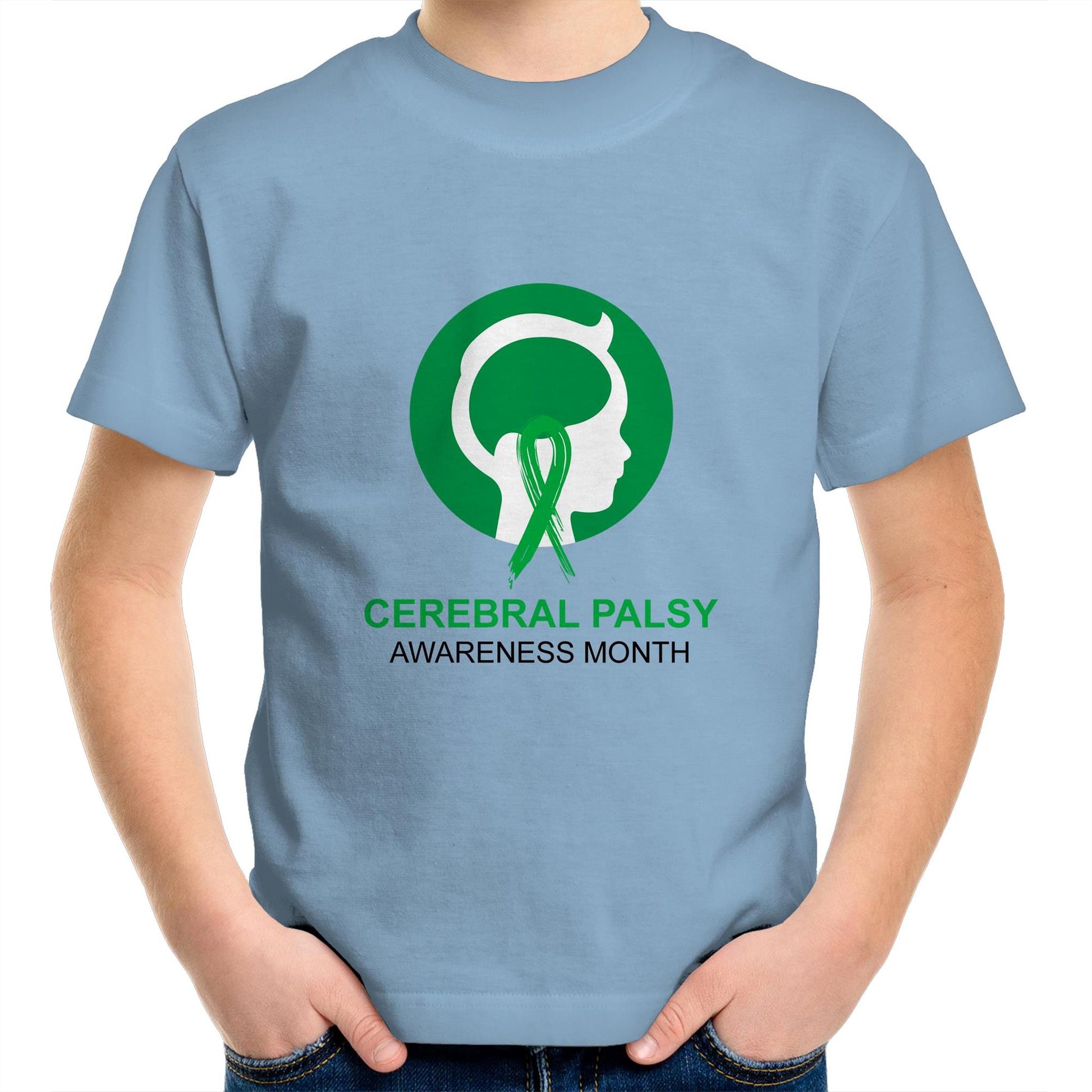 Cerebral Palsy Awareness Month (Head) - Kids T-Shirt - Lil Learners