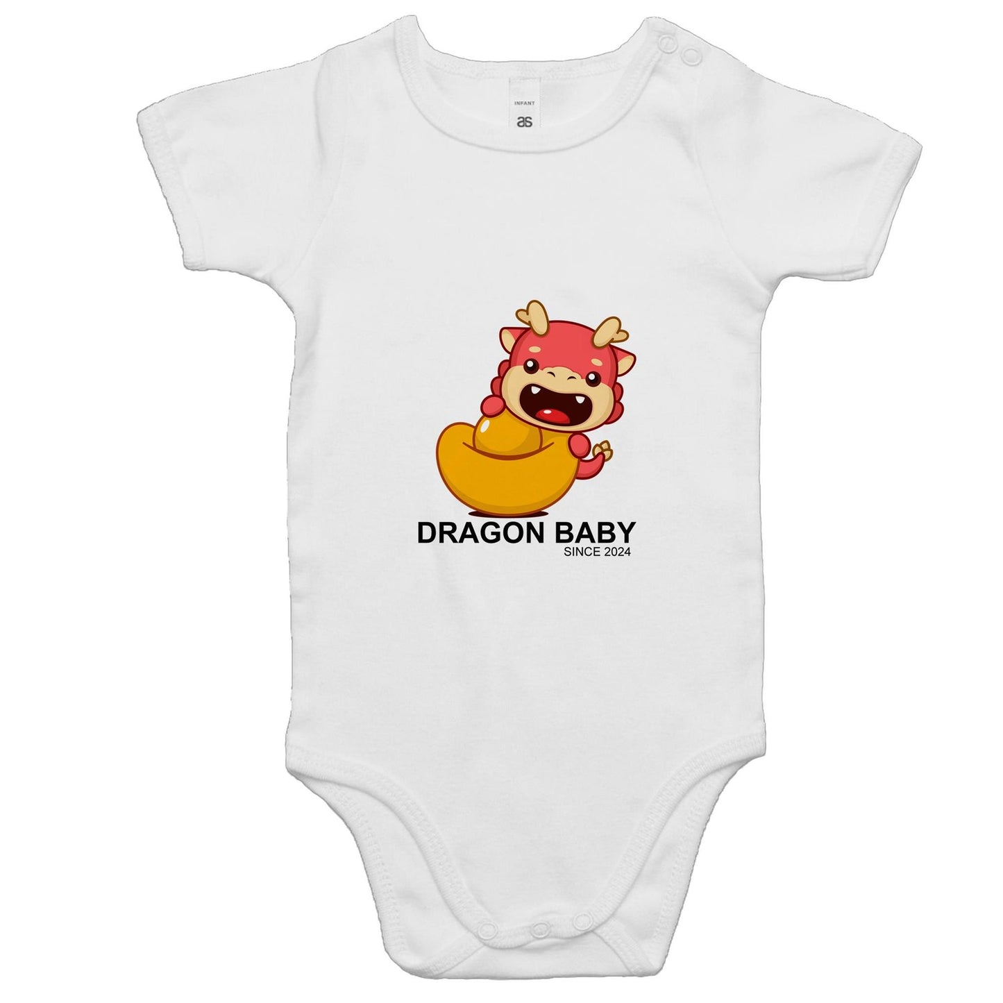 Dragon Baby (Gold) - Baby Onesie Romper - Lil Learners