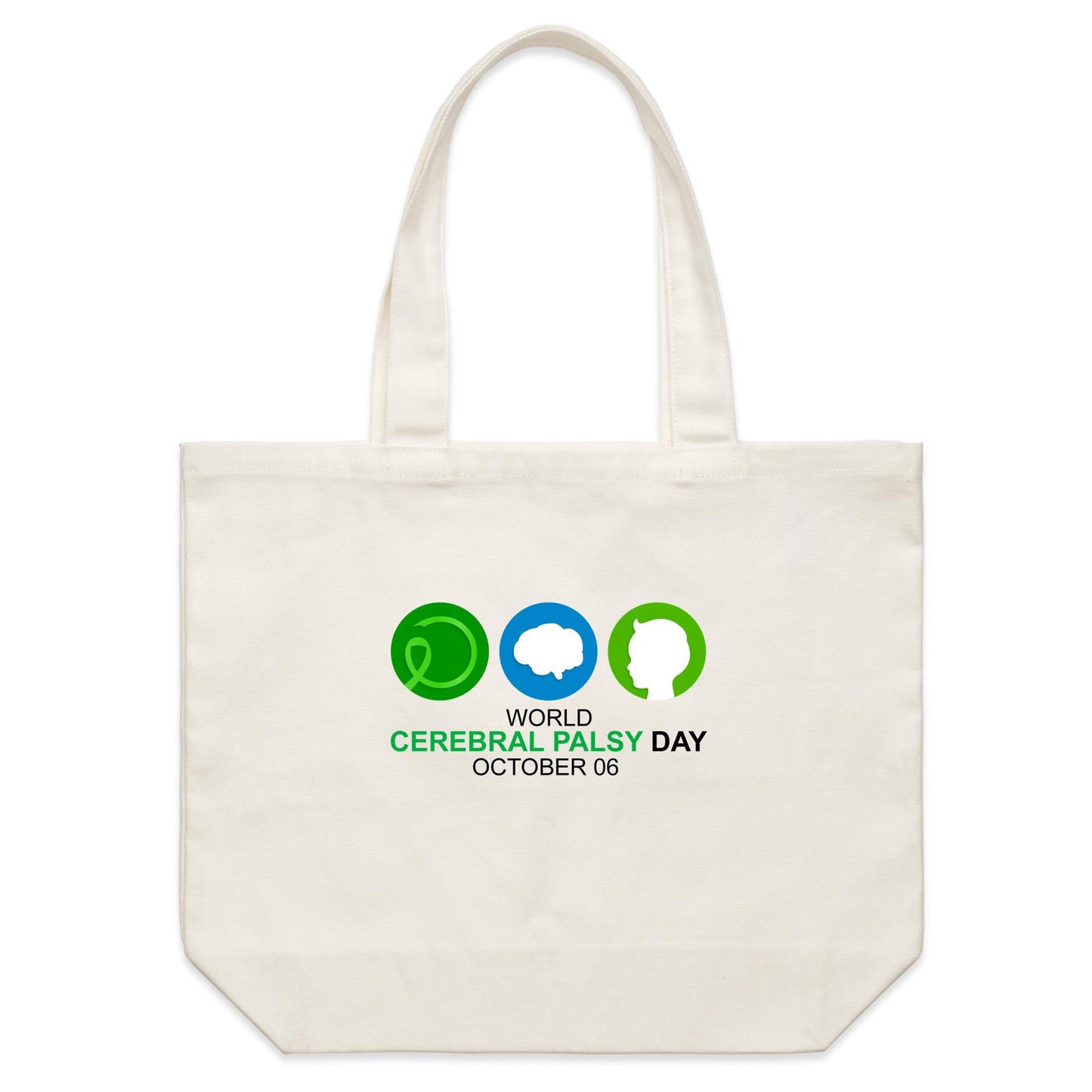 World Cerebral Palsy Day - Shoulder Canvas Tote Bag - Lil Learners