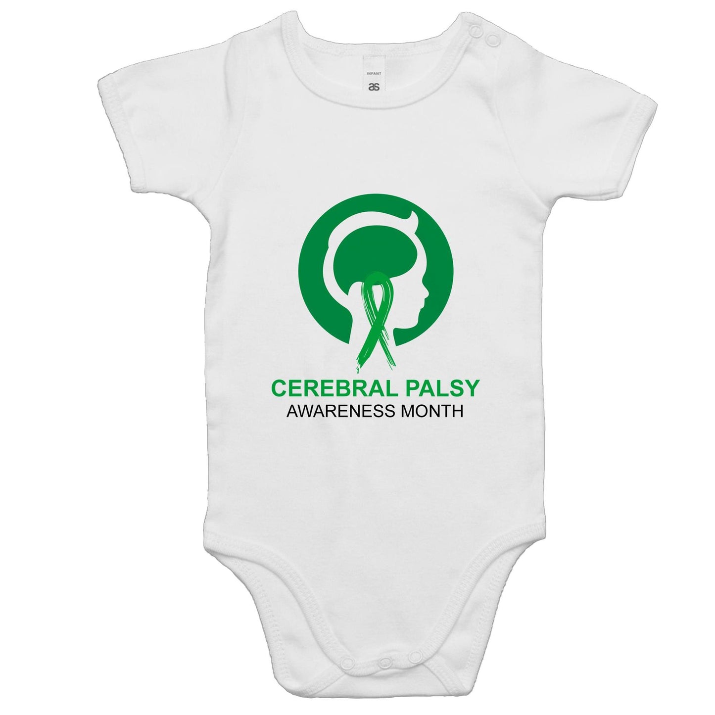 Cerebral Palsy Awareness Month (Head) - Baby Onesie Romper - Lil Learners