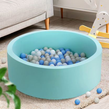 Kids Ball Pit 90x30cm Ocean Foam Play Pool Barrier Toys Children Blue - Lil Learners