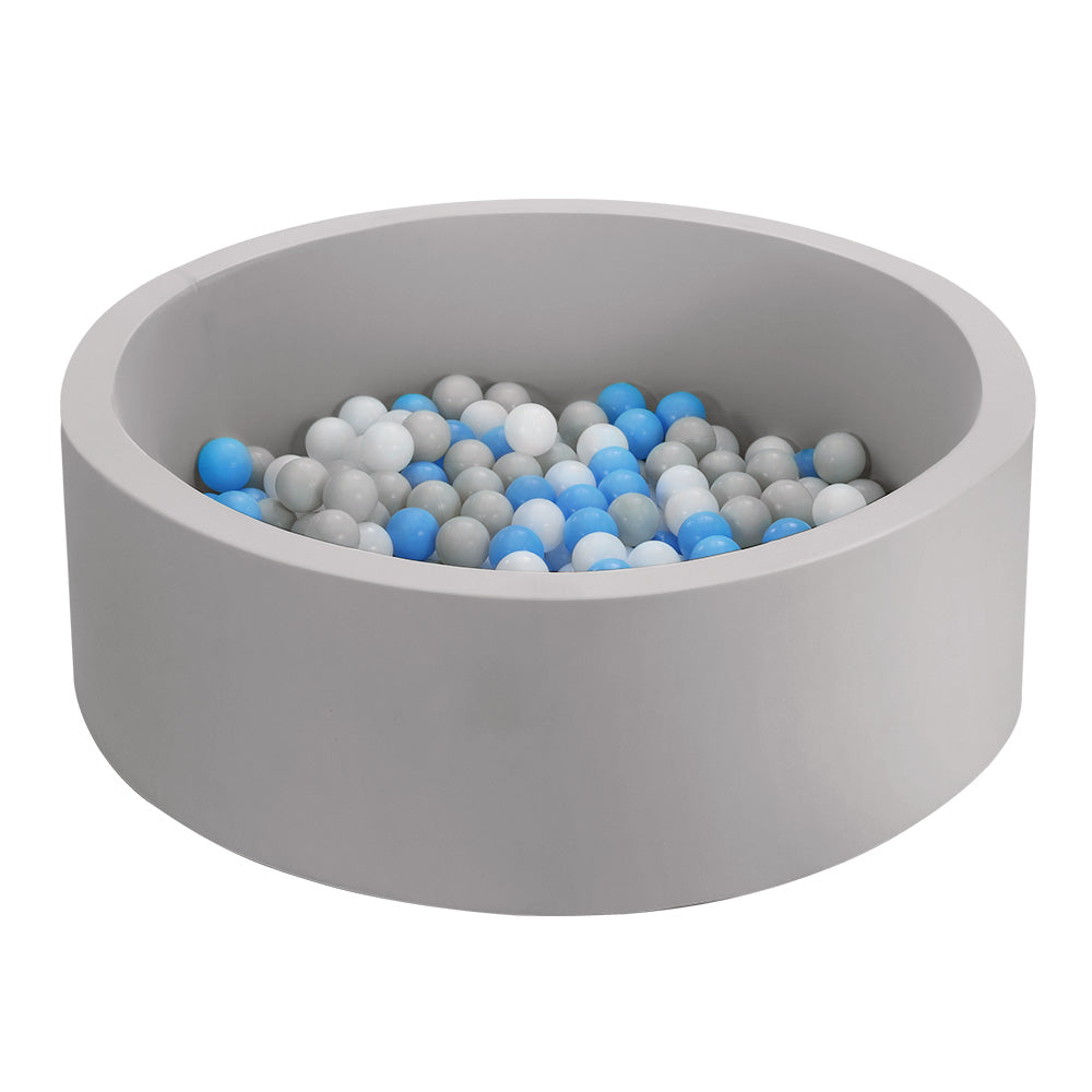 Kids Ball Pit 90x30cm Ocean Foam Play Pool Barrier Toys Children Grey - Lil Learners