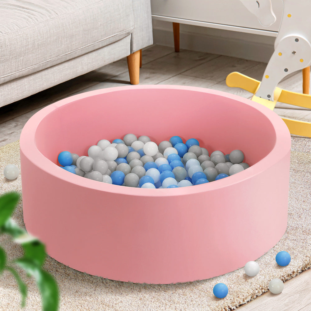 Kids Ball Pit 90x30cm Ocean Foam Play Pool Barrier Toys Children Pink - Lil Learners