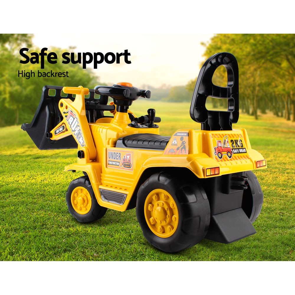 Ride On Car Toys Kids Excavator Bulldozer Sandpit Digger Car Pretend Play - Lil Learners