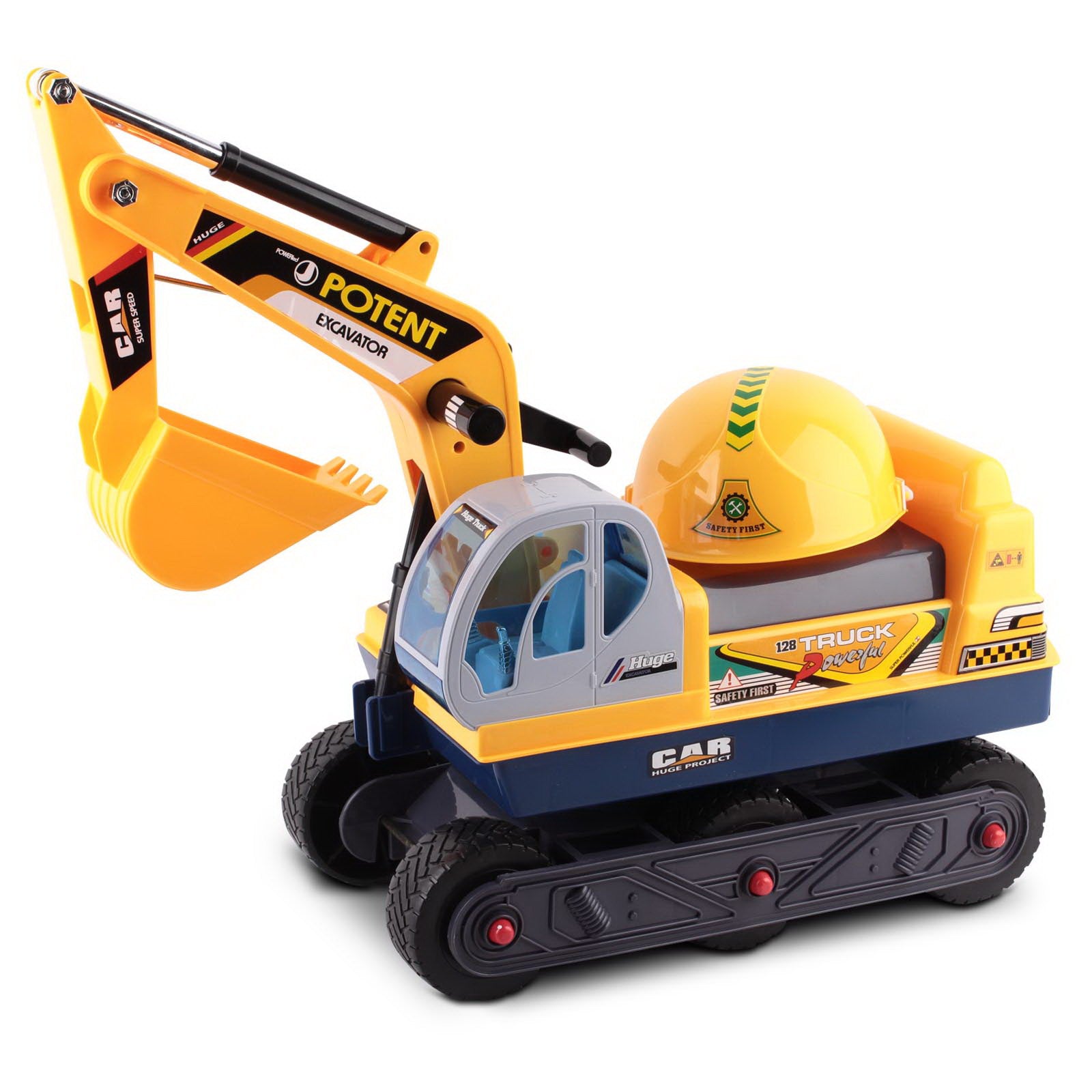 Ride On Car Toys Kids Excavator Digger Sandpit Bulldozer Car Pretend Play - Lil Learners