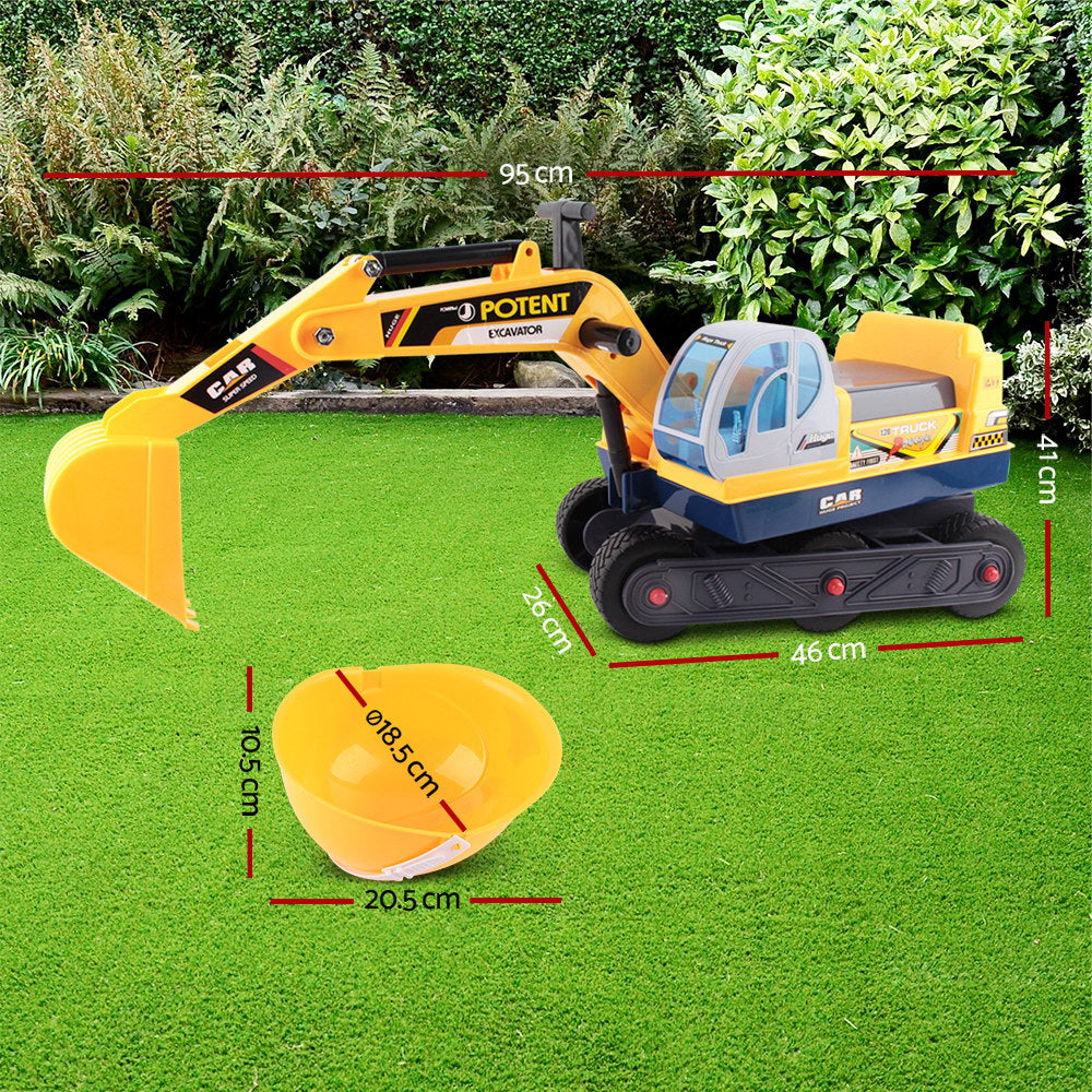 Ride On Car Toys Kids Excavator Digger Sandpit Bulldozer Car Pretend Play - Lil Learners