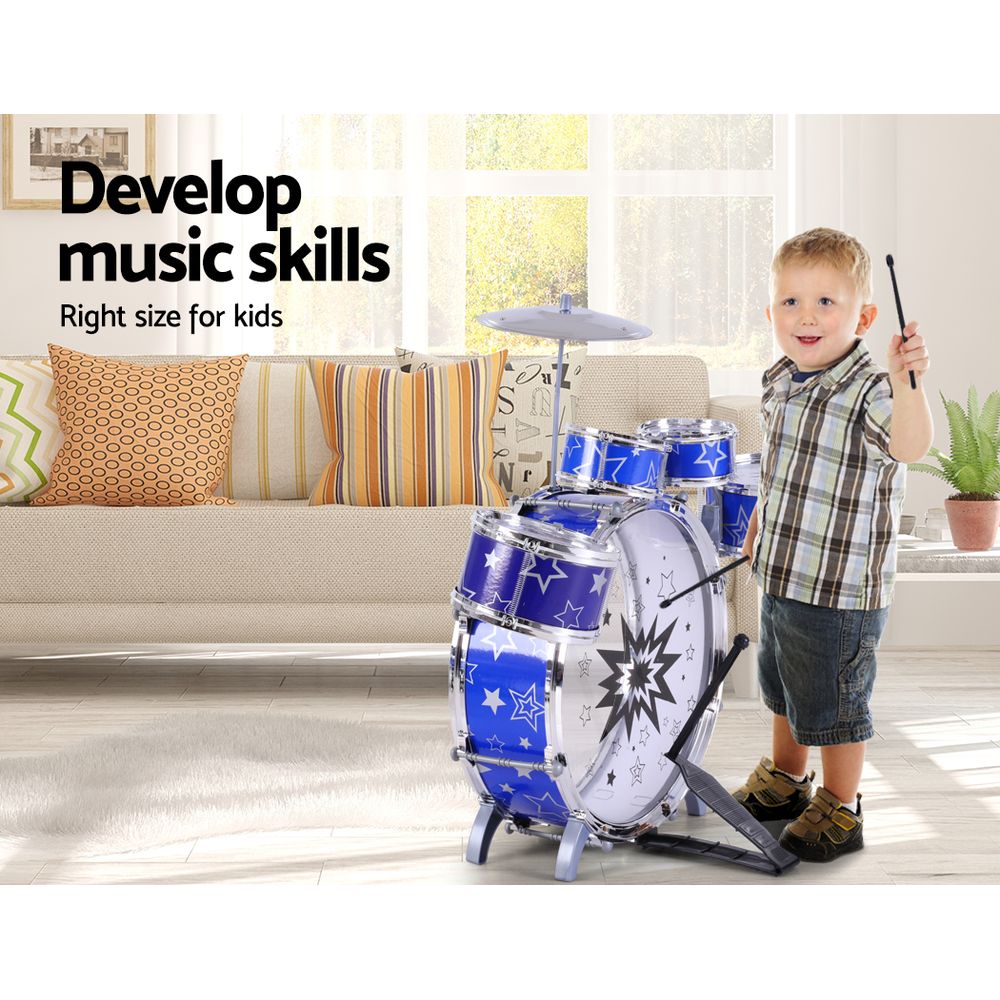 11 Piece Kids Drum Set - Lil Learners