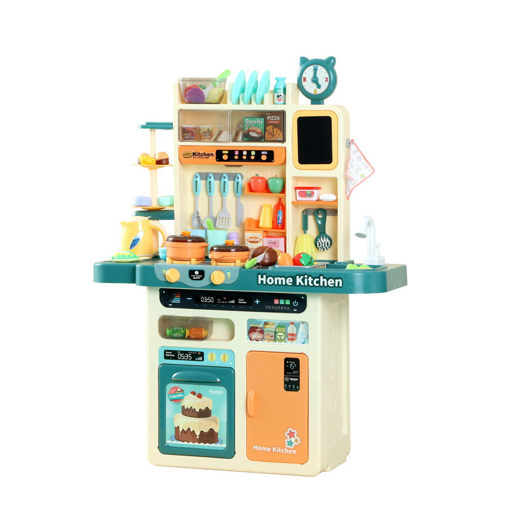 Kids Kitchen Pretend Play Set Cooking Sound Steam Light Function - Lil Learners