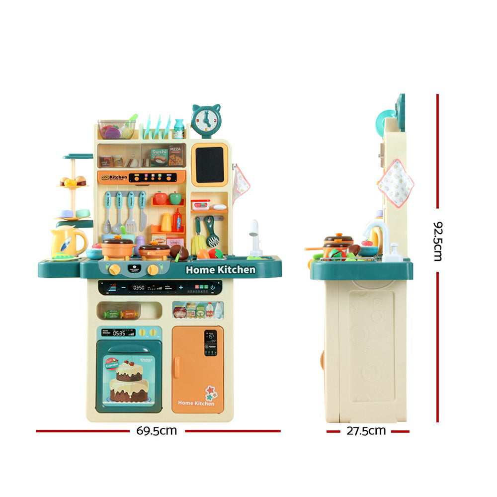 Kids Kitchen Pretend Play Set Cooking Sound Steam Light Function - Lil Learners