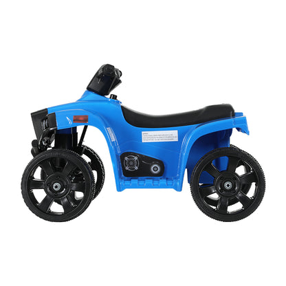 Kids Ride On ATV Quad Motorbike Car 4 Wheeler Electric Toys Battery Blue - Lil Learners