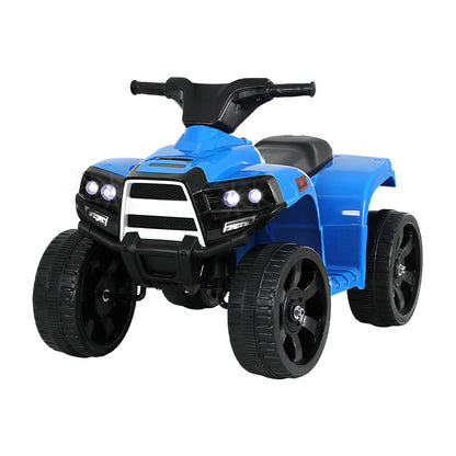 Kids Ride On ATV Quad Motorbike Car 4 Wheeler Electric Toys Battery Blue - Lil Learners