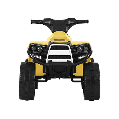 Kids Ride On ATV Quad Motorbike Car 4 Wheeler Electric Toys Battery Yellow - Lil Learners