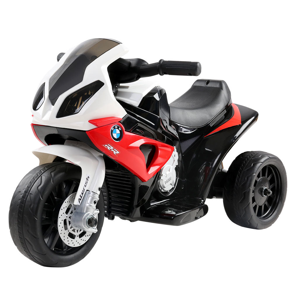 Kids Electric Ride On Car Police Motorcycle Motorbike BMW Licensed S1000RR Red - Lil Learners