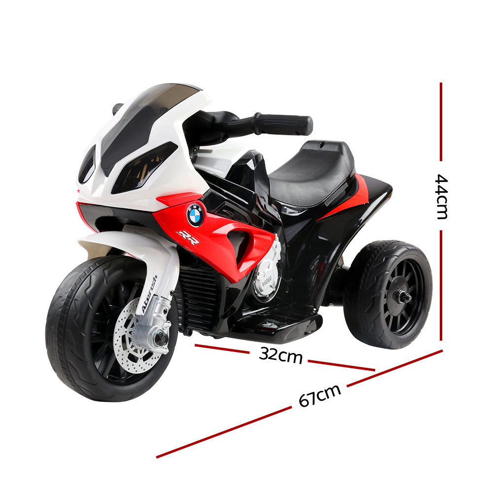 Kids Electric Ride On Car Police Motorcycle Motorbike BMW Licensed S1000RR Red - Lil Learners