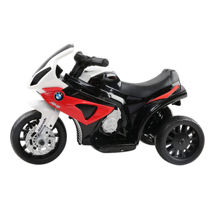 Kids Electric Ride On Car Police Motorcycle Motorbike BMW Licensed S1000RR Red - Lil Learners