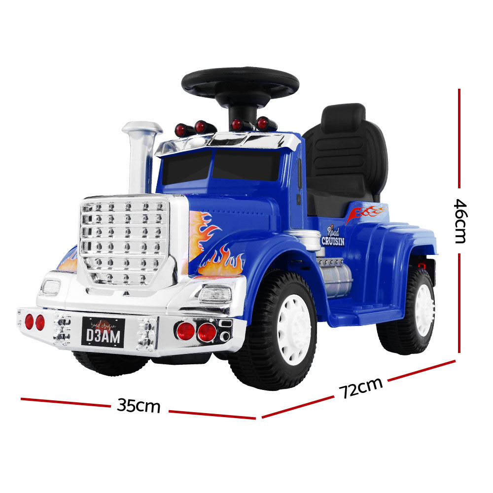 Kids Electric Ride On Car Truck Motorcycle Motorbike Toy Cars 6V Blue - Lil Learners