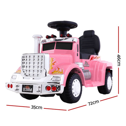 Kids Electric Ride On Car Truck Motorcycle Motorbike Toy Cars 6V Pink - Lil Learners