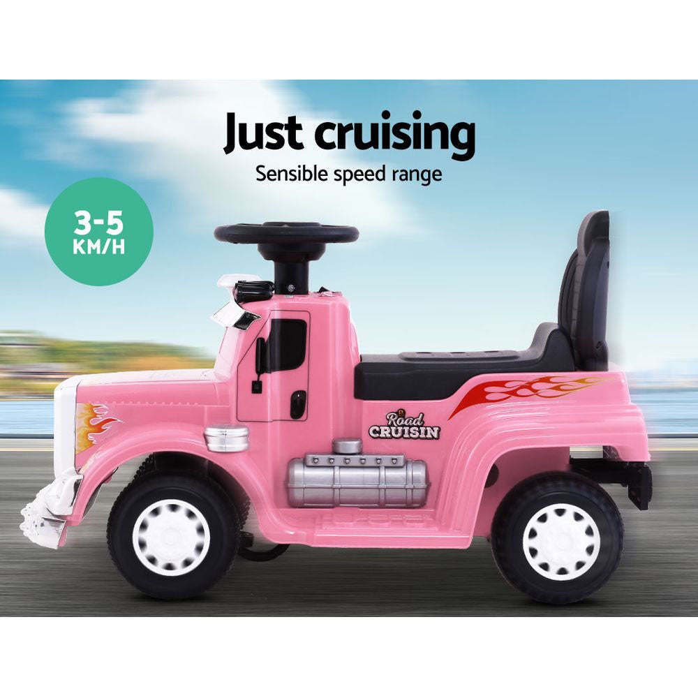 Kids Electric Ride On Car Truck Motorcycle Motorbike Toy Cars 6V Pink - Lil Learners