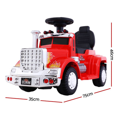 Kids Electric Ride On Car Truck Motorcycle Motorbike Toy Cars 6V Red - Lil Learners