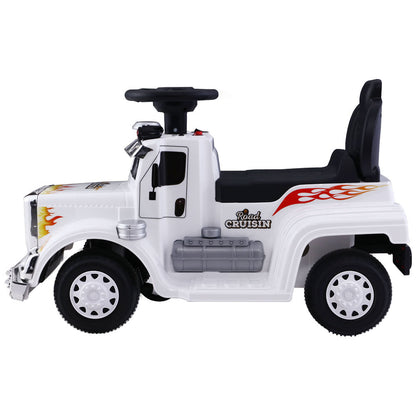 Kids Electric Ride On Car Truck Motorcycle Motorbike Toy Cars 6V White - Lil Learners