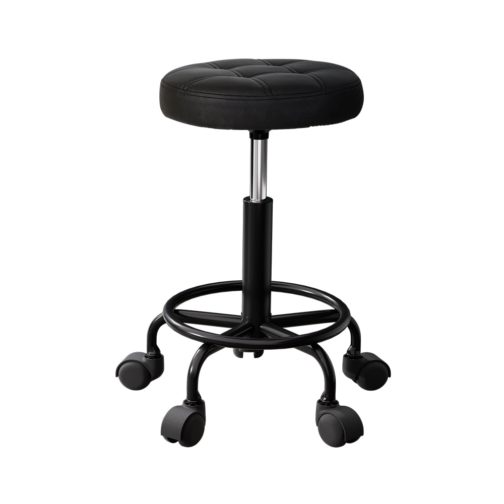 Therapy Stool Round Swivel Chairs Diamond Black - Lil Learners