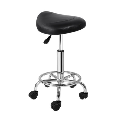 Therapy Stool Saddle Swivel Chair Black - Lil Learners