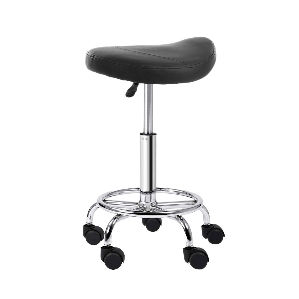 Therapy Stool Saddle Swivel Chair Black - Lil Learners